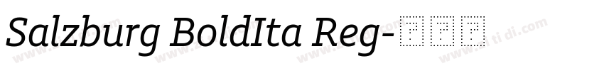 Salzburg BoldIta Reg字体转换